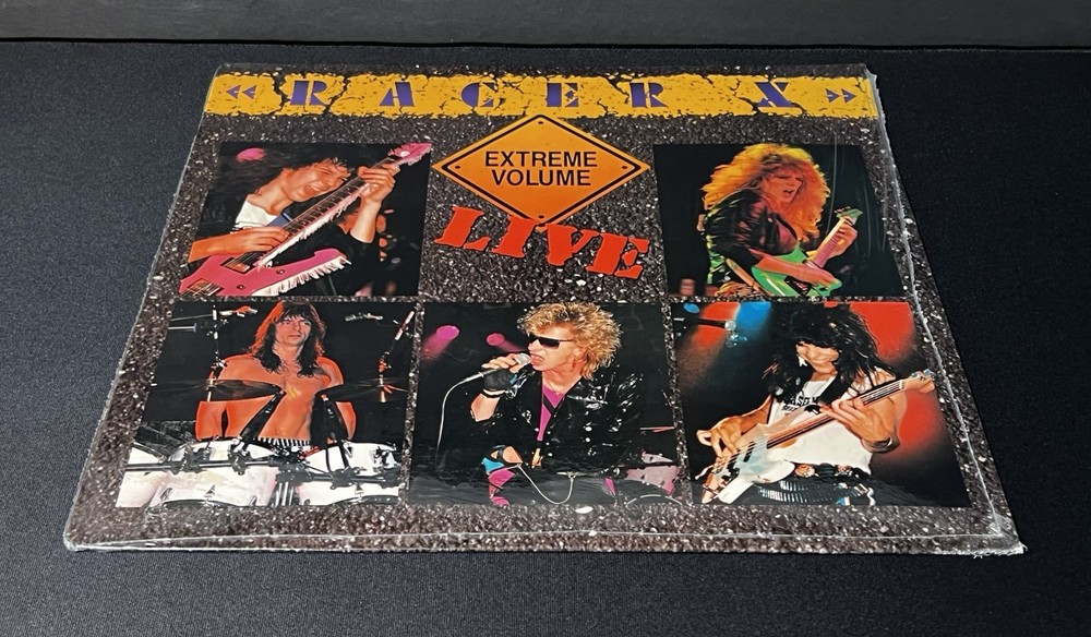 Racer X ‎Live Extreme Volume! Shrapnel 1988 12″ Paul Gilbert! Sealed LP See Pics