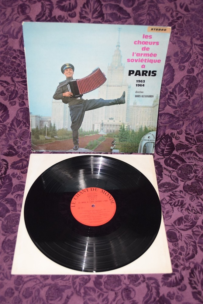 BORIS ALEXANDROV les choeurs de l’armee sovietique France 12″ 1963 LP EX+/VG++