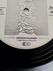 Joy Division Unknown Pleasures LP 1980 FACTUS 1 TEXTURED Sleeve + Inner OG
