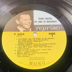 Frank Sinatra – My Kind Of Broadway 1965 Mono Reprise Jazz Vocal Vinyl