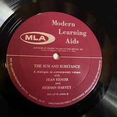 [RADIO/SPOKEN WORD]~EXC LP~HERMAN HARVEY~CLIFFORD ODETS~The Sum And Substance~