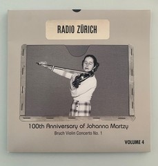 JOHANNA MARTZY BRUCH VIOLIN CONCERTO TESTPRESSING
