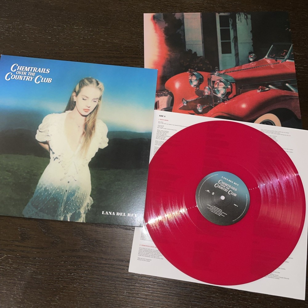 Lana Del Rey Chemtrails Over the Country Club Red Vinyl LP 12″ Polydor 2021