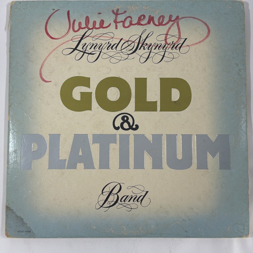Lynyrd Skynyrd Gold & Platinum Band Double LP Vinyl Records 79