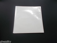 100 45 RPM Vinyl Record Album Sleeves Plastic Clear Polypropylene Outersleeve