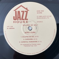 AFRO CUBA “eclipse de sol” orig UK 1988 JAZZ HOUSE label LP signed