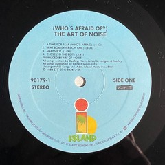The Art Of Noise – (Who’s Afraid Of) ORIG US 12″ LP 1984 EX/NM RARE