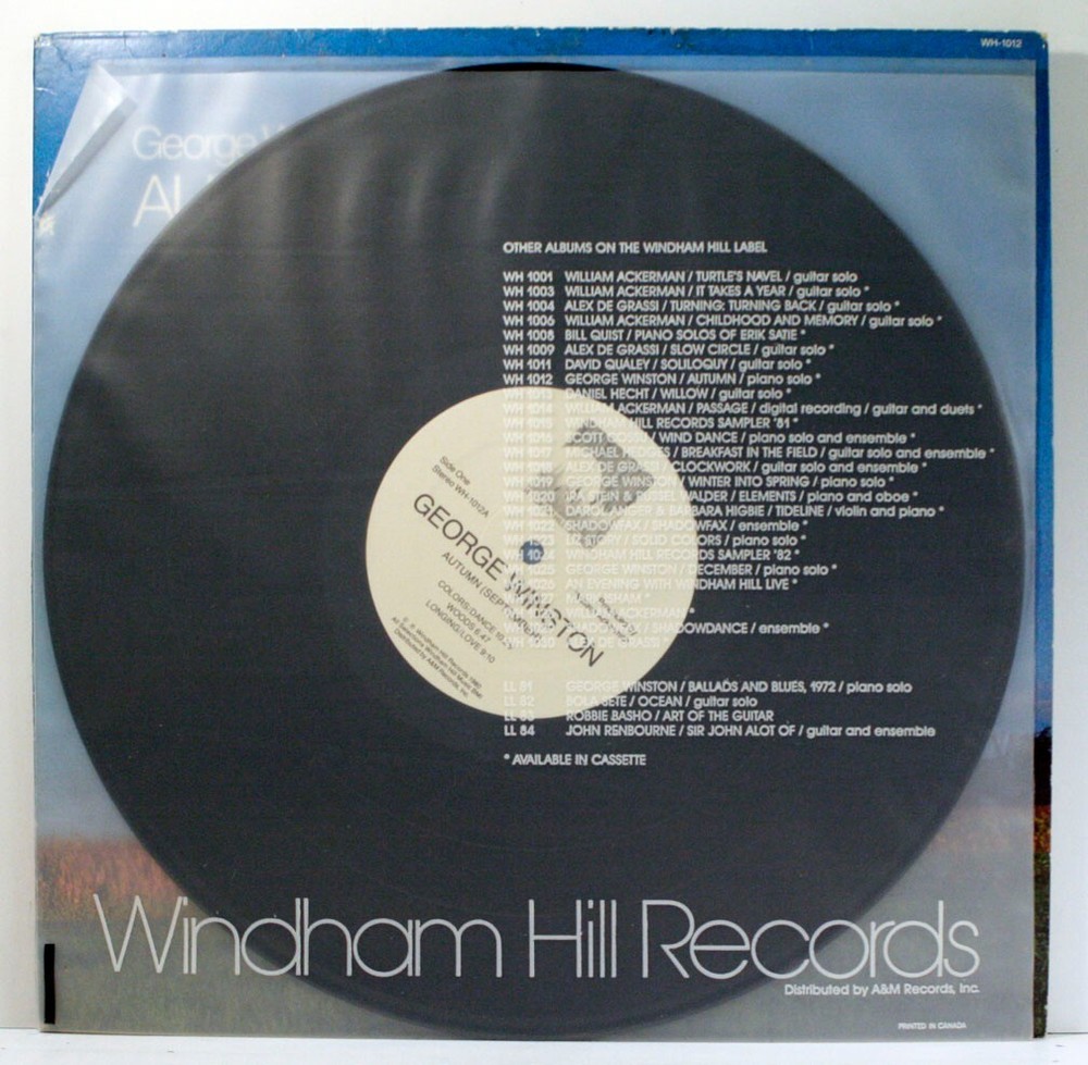 George Winston Autumn LP 1980 [Windham Hill wH-1012]