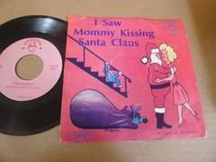 I SAW MOMMY KISSING SANTA CLAUS Robin Hood 7 vinyl 1002 christmas music holiday