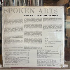 [SPOKEN WORD]~EXC LP~RUTH DRAPER~The Art Of~VOL. 1~Italian Lesson~3 Generations~