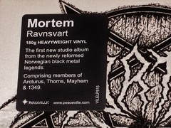 Mortem: Ravnsvart LP 180-Gram Vinyl Record 2019 Peaceville EU VILELP815 NEW