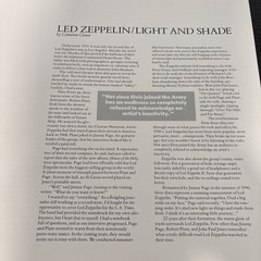 Vtg 1990 Led Zeppelin 12×12 Booklet Insert With Fold Out Center