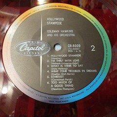 Coleman Hawkins – Hollywood Stampede LP Rare Red Vinyl Japan Jazz