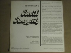 ED ROBINSON BLACK RHAPSODY LP ORIG 1970 DM-84529 RARE PA SPOKEN WORD NM- SHRINK!