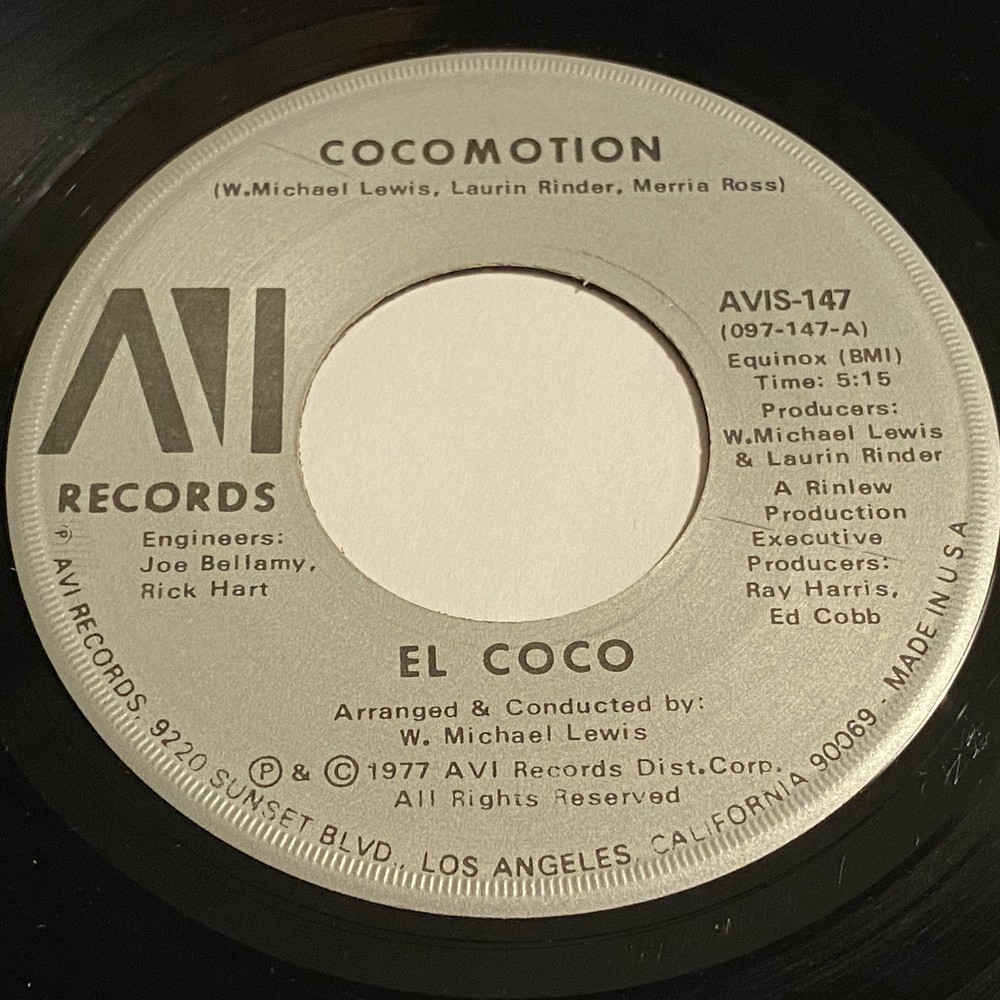 El Coco: Cocomotion / Love To The World 45 – AVI – Disco