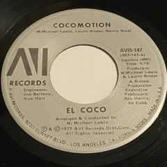El Coco: Cocomotion / Love To The World 45 – AVI – Disco