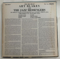 Art Blakey & Jazz Messengers Blue Note 4029 LP “Big Beat” DG Ear RVG NY,USA Mono