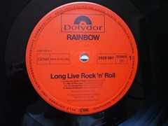 Rainbow Long Live Rock ‘N’ Roll Vinyl German 1978 / 1982 Polydor Press LP EXC NM