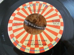 THE HEARTBEATS – CRAZY FOR YOU & DARLING HOW LONG ROULETTE GG-25 EX