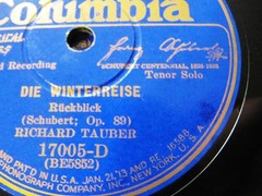 1928 SCHUBERT CENTENNIAL RICHARD TAUBER Winterreise Wasserflut/ Rückblick Odeon