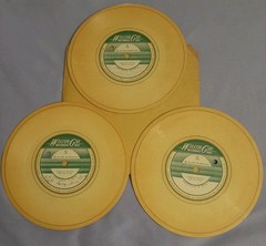 LOT of 6 UNKNOWN RECORDING 7″ Flexi Record Wilcox-Gay Recordio Disc