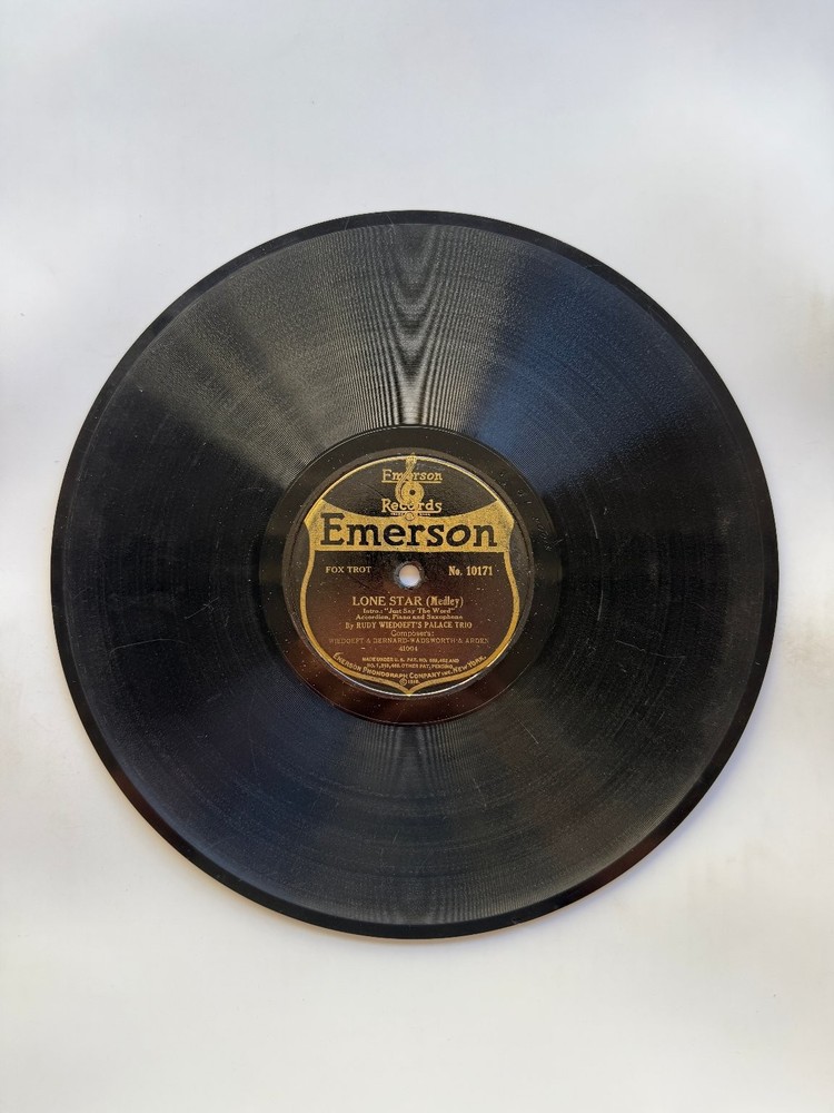 Williams & Spencer – Lone Star / Slow and Easy 10″ 78 RPM Emerson 1920s Jazz