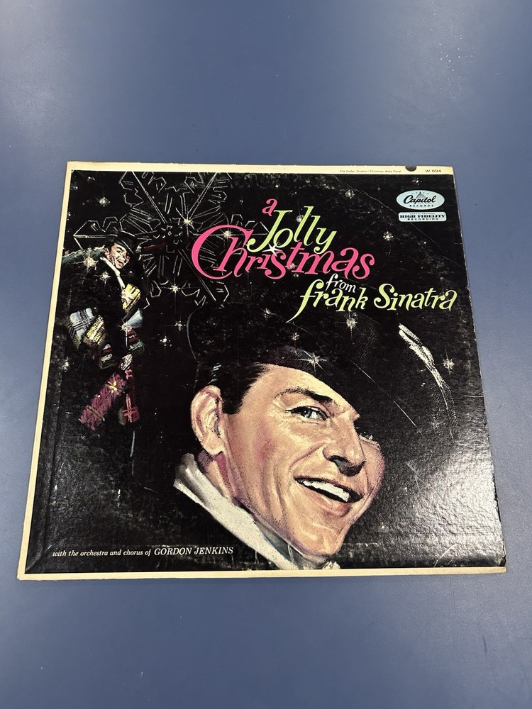 FRANK SINATRA A JOLLY CHRISTMAS Vinyl Record Capitol W894 VG Holiday