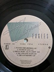 The Eagles – Hotel California 1976 Original Pressing 7E-1084 With Demo Poster!