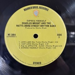 CHARLES WRIGHT WATTS 103RD ST BAND Express Yourself 1970 WB 1st Press WS 1864 LP