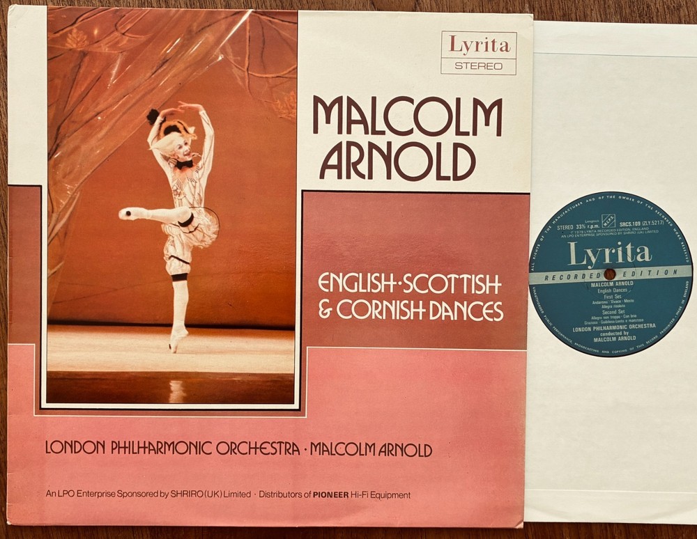 Malcolm Arnold, London Philharmonic Orchestra – English ∙ Scottish & Cornish LP
