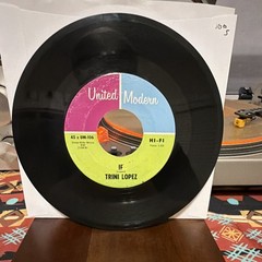 Trini Lopez Sinner Not A Saint 7″ 45RPM Rare Vinyl Single United Modern UM-106