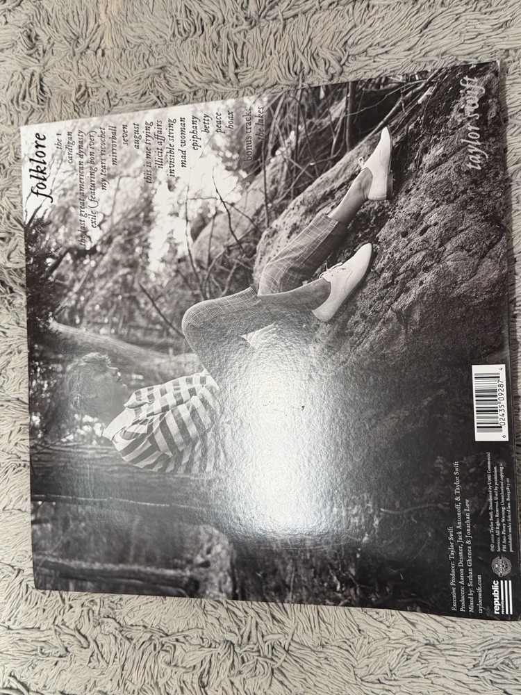 Taylor Swift Folklore Deluxe 2lp Vinyl Meet Me Behind The Mall Limited Edition