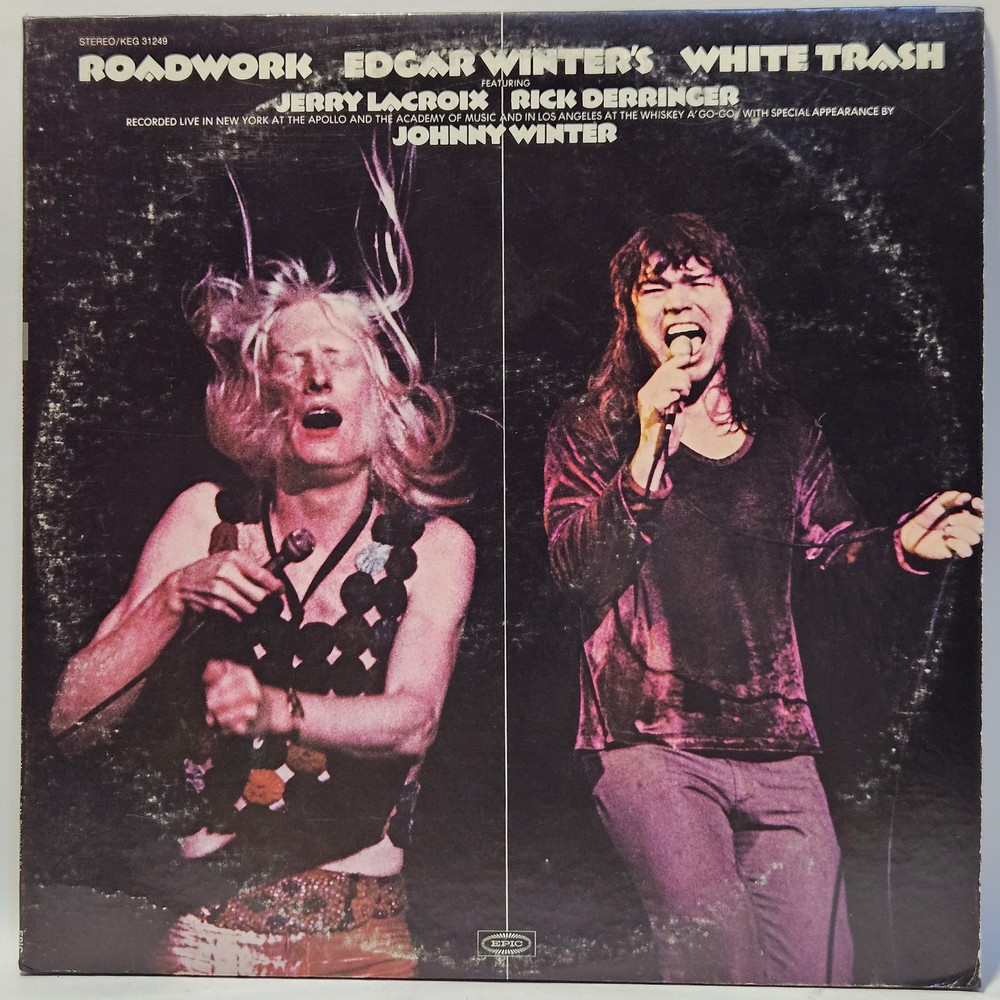 Edgar Winter’s White Trash – Roadwork – 1972 – EX – Ultrasonic Clean