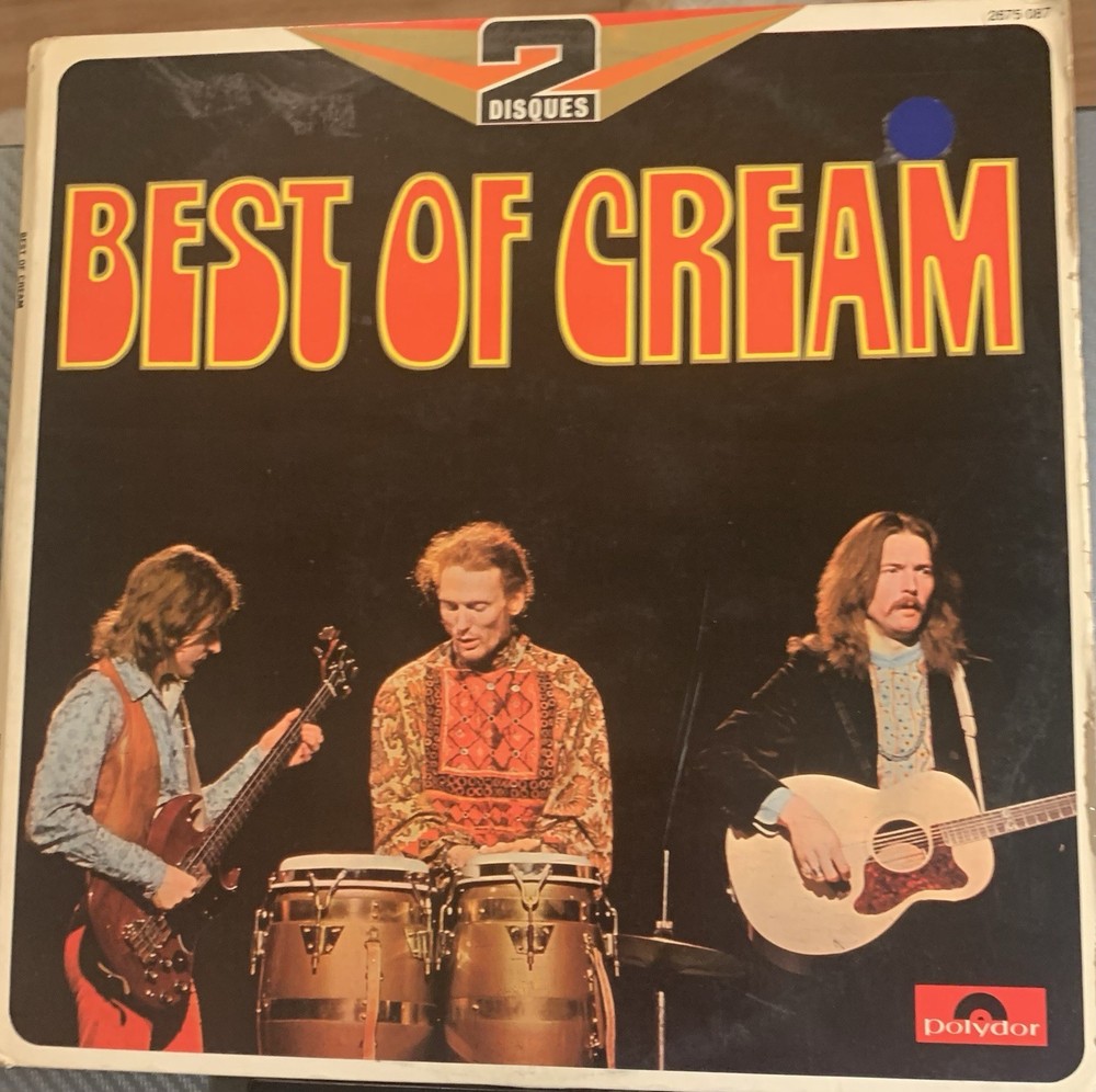 Cream Best Of Cream Vinyl 2675 087 LP Import RARE Hard Rock Plz READ* VG TESTED*
