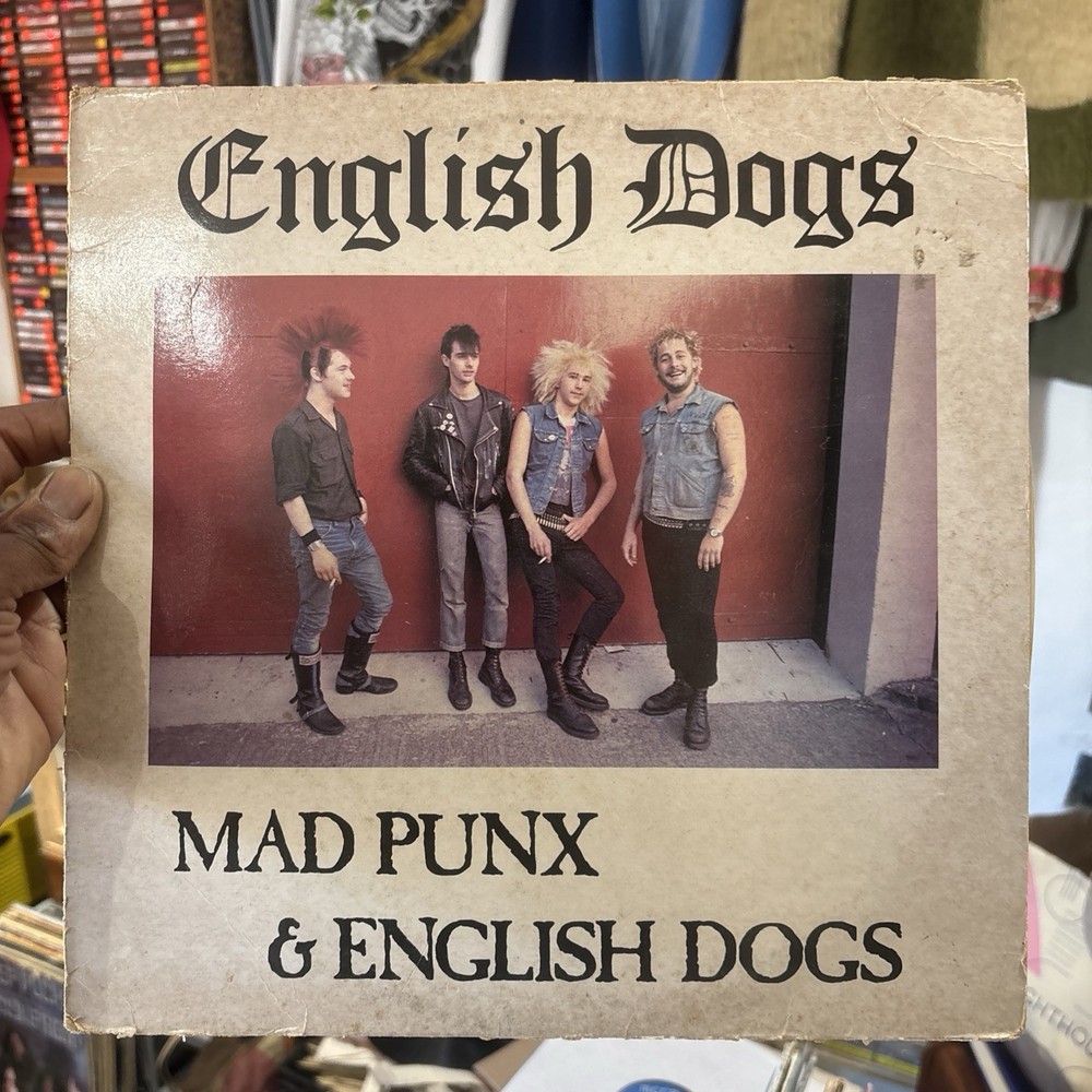 English Dogs-Mad Punx & English Dogs-VINYL LP Punk / Plate 6 Original Strong VG