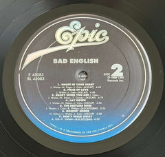 Bad English – Bad English (LP, Epic, OE 45083, E 45083) -RARE-