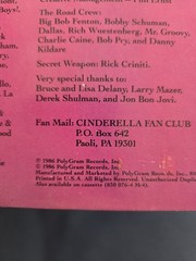 Cinderella~Night Songs LP~86 Mercury~422-830 076-1 M-1~PLAYS EX~VG+/VG