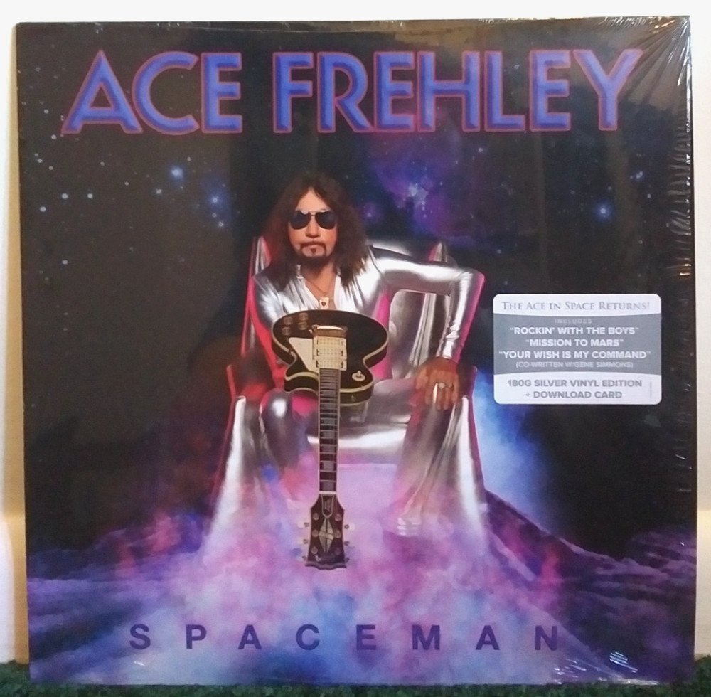 (KISS) Ace Frehley – Spaceman Silver Vinyl 2018 LP, 180gram – eOne – Rock