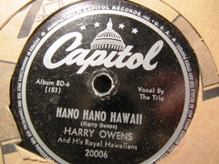 Harry Owens Royal Hawaiians Hano Hawaii/ My Isle of Golden Dreams Capitol BD 6