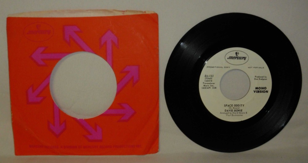 DAVID BOWIE Space Oddity MERCURY 1969 PROMO 45 Unplayed NM w/ sleeve