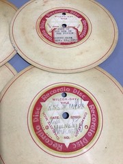 Homemade Records Lot Of 10 Wilcox-Gay Corp 1950s Recordio Discs
