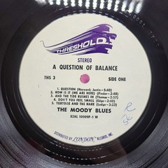 The Moody Blues “A Question Of Balance” Vinyl Record Album Threshold THS3