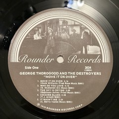 GEORGE THOROGOOD Move It On Over [First Pressing] LP ROUNDER Vinyl EX Record