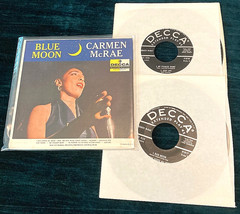Carmen McRae: Blue Moon 2×45 EP Decca/US w/gatefold cover jazz vocal SVG/VG+