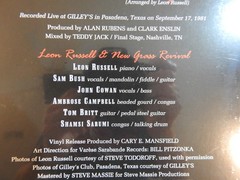 Leon Russell “Live At Gilley’s” BRAND NEW LIMITED 2019 RSD Vinyl LP! SEALED!!