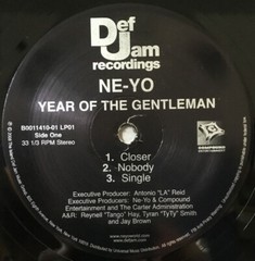 Ne-Yo / Year Of The Gentleman 12″ Vinyl 2008 US Original Edition 2LP Def Jam