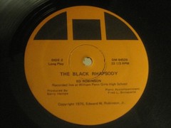 ED ROBINSON BLACK RHAPSODY LP ORIG 1970 DM-84529 RARE PA SPOKEN WORD NM- SHRINK!