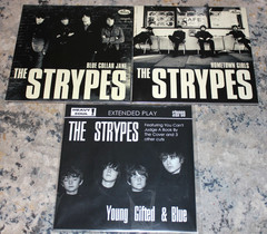 THE STRYPES (3x 7″ EP Vinyl Lot) Blue Collar Jane/Hometown Girls/Young Gifted &