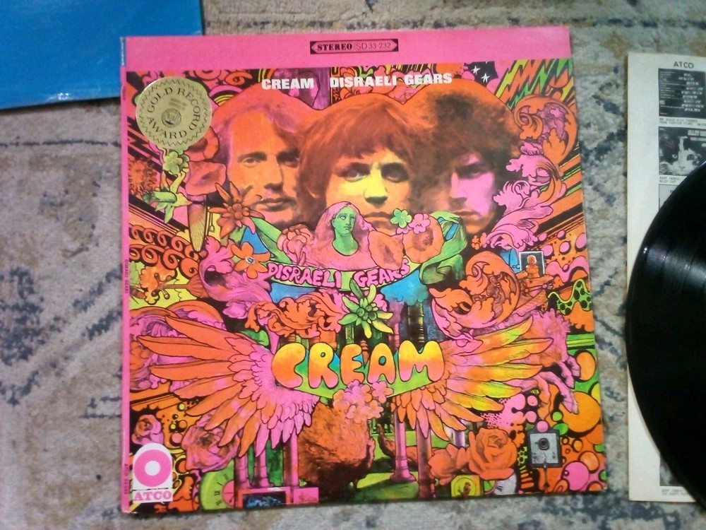 Cream- Disraeli Gears- LP Record- ATCO 1967 Deadwax ST-C-671129-A LW AT VG+/VG+