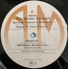 The Winter Consort – Road A&M Records, A&M Records SP 4279, SP-4279 LP, Album, R